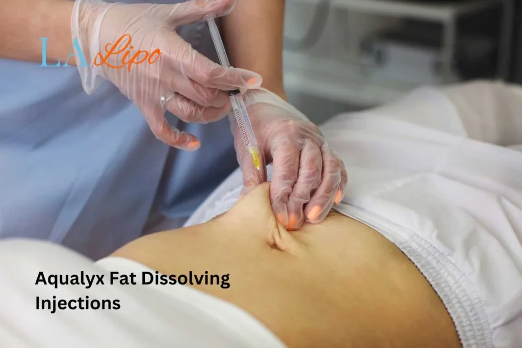 woman having fat dissolving injections Loughborough in the stomach
