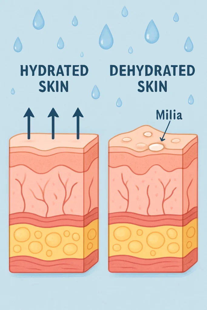 The importance of hydration and milia production Loughborough