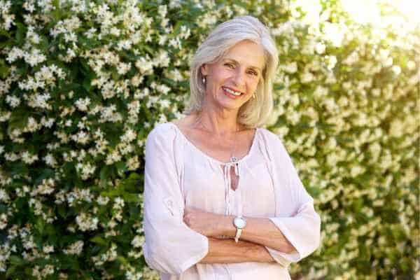 Older woman happy with urinary incontinence treatment Loughborough