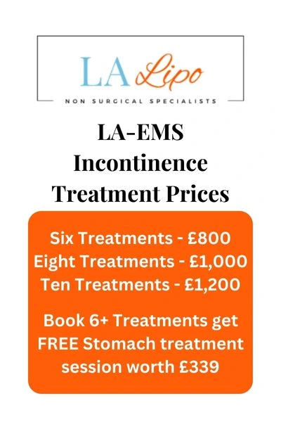 LA-EMS Incontinence Treatment Prices Loughborough