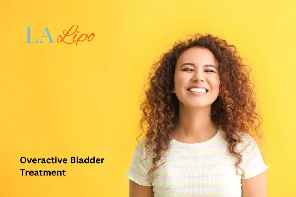 woman smiling about overactive bladder treatment Loughborough solutions